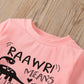 Boutikome Toddler Baby Girls Clothes Sets Little Girl Dinosaur Long Sleeve Shirts Tops + Pants 2Pcs Fall Winter Outfits(Pink,3T)