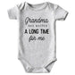 Shlrzy Grandma Gifts Newborn Baby Boy Clothes Funny Baby Bodysuits Gray 0-3Months