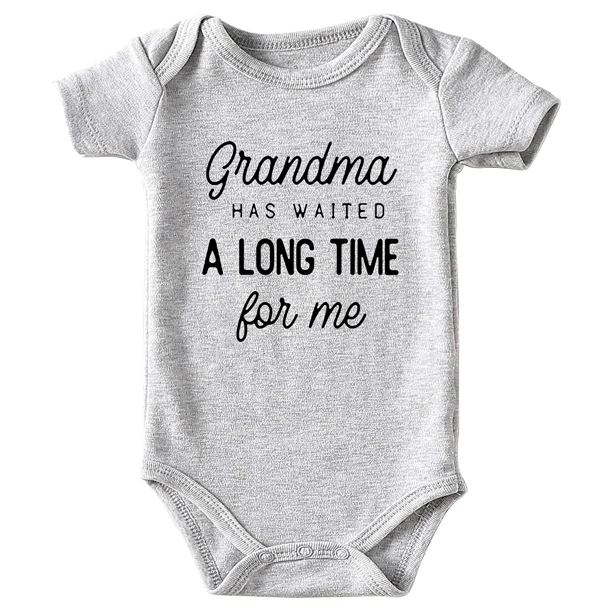 Shlrzy Grandma Gifts Newborn Baby Boy Clothes Funny Baby Bodysuits Gray 0-3Months