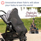 Stroller Sun Shade (Xl Original) - Universal Adjustable Spf 30+ Sunshade With See Through, Strollers Canopy Stroller Shade Exten