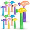 Playbees Multi-Colored Inflatable Hammer - 12 Pack - Assorted Neon Mallets - Perfect for Backdrops, Decor, School Activities, Fe