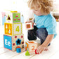 Hape Pyramid of Play Wooden Toddler Wooden Nesting Blocks Set, L: 5.5, W: 5.5, H: 5.5 inch