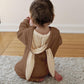 Agqt Baby Boys Bunny Costume 1St Easter Outfit Halloween Animal Costume One Piece Romper Rabbit Ear Bodysuits Hoodie Light Brown