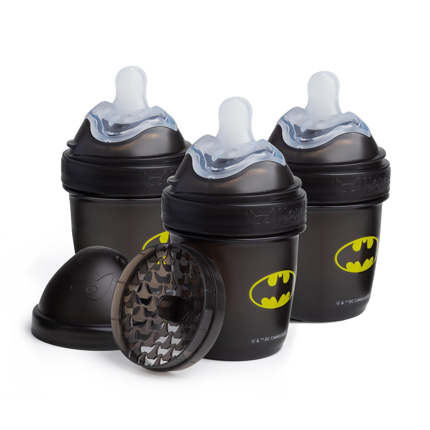 Batman Dc Comics - Herobility Double Anti-Colic Baby Bottles - 5 Fl Oz/140Ml - 3-Pack