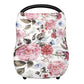 Nursing Cover Breastfeeding, Multi-Use Baby Carseat Cover Girls, Infant Stroller Car Seat Cover, Stretchy Carseat Canopy, Soft B