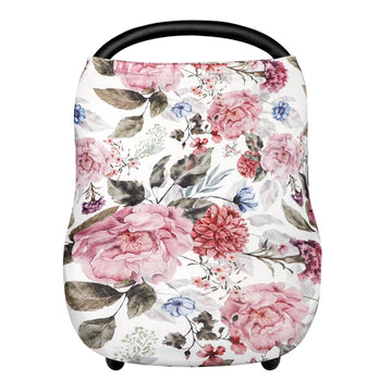 Nursing Cover Breastfeeding, Multi-Use Baby Carseat Cover Girls, Infant Stroller Car Seat Cover, Stretchy Carseat Canopy, Soft B