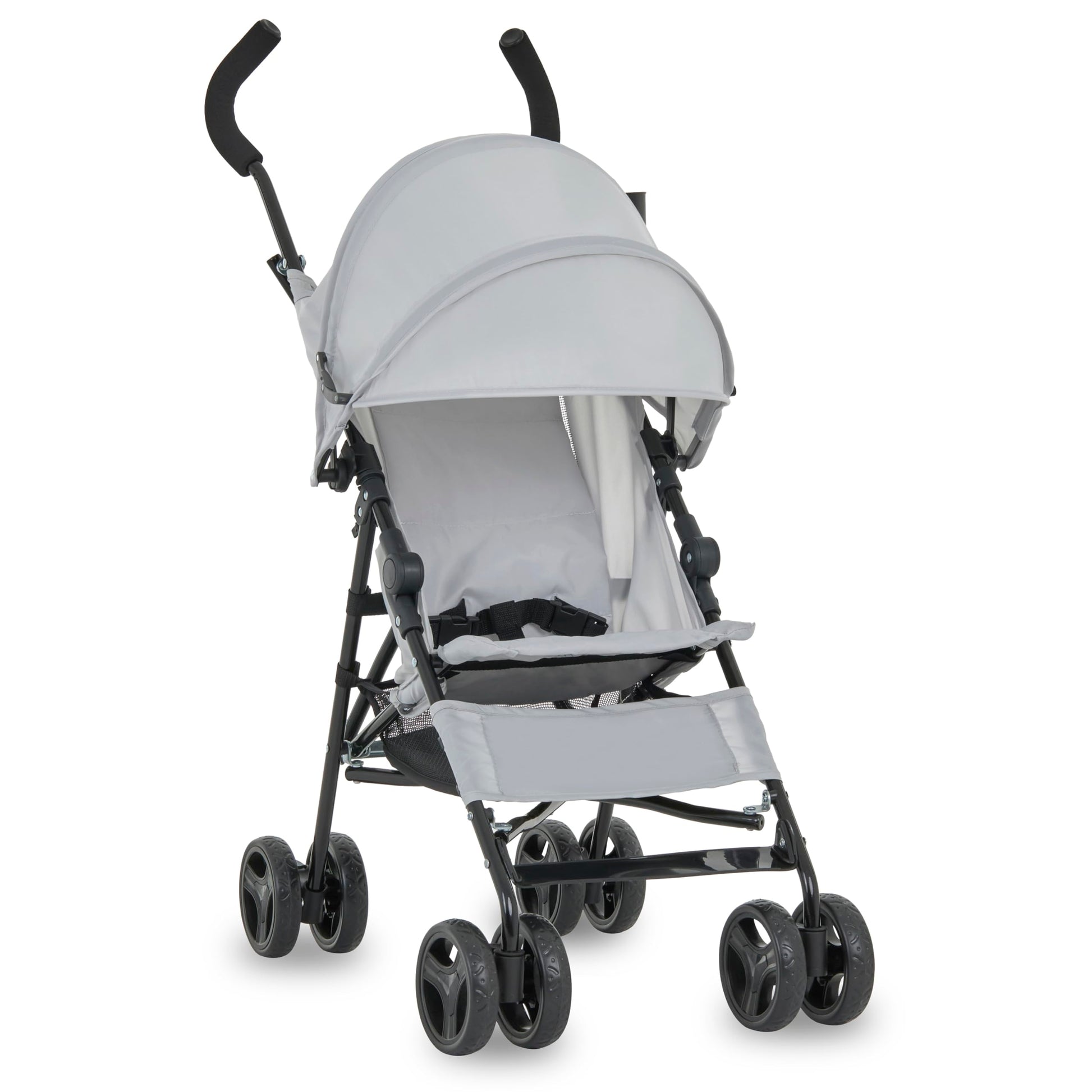 Dream On Me Rover Convenience Baby Stroller in Gray, Lightweight & Compact Umbrella Stroller, Easy one-Hand fold Travel Stroller