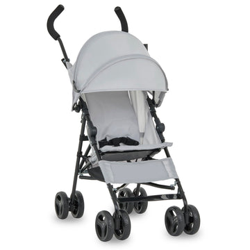 Dream On Me Rover Convenience Baby Stroller in Gray, Lightweight & Compact Umbrella Stroller, Easy one-Hand fold Travel Stroller