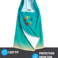 Hurley Kids' Hooded Beach Towel - Beach, Pool Poncho Swim Cover Up - Youth Swim Changing Bath Towel For Boys And Girls, Blue Bea