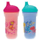 Nuby No-Spill Insulated Hard Spout 9 Oz Cup, Colors/Prints May Vary,2 Count (Pack Of 1)