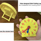 CM Wealth Learning Clock for Kids, Student Learning Clocks Teaching Time 12/24 Hours Geared Clock 4+Years Seller