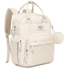 Ruvalino Diaper Bag Backpack, Multifunction Travel Pack Maternity Baby Changing Bags, Large Capacity, Waterproof, Beige