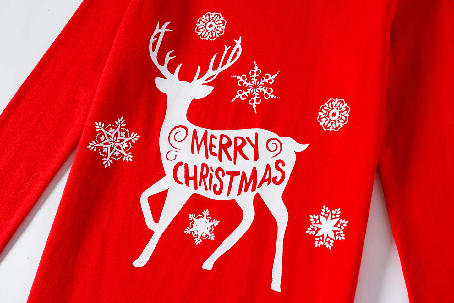Family Feeling Baby Infant Holiday Christmas Reindeer Matching Family Long Sleeves Pajamas Set Size 12-18M