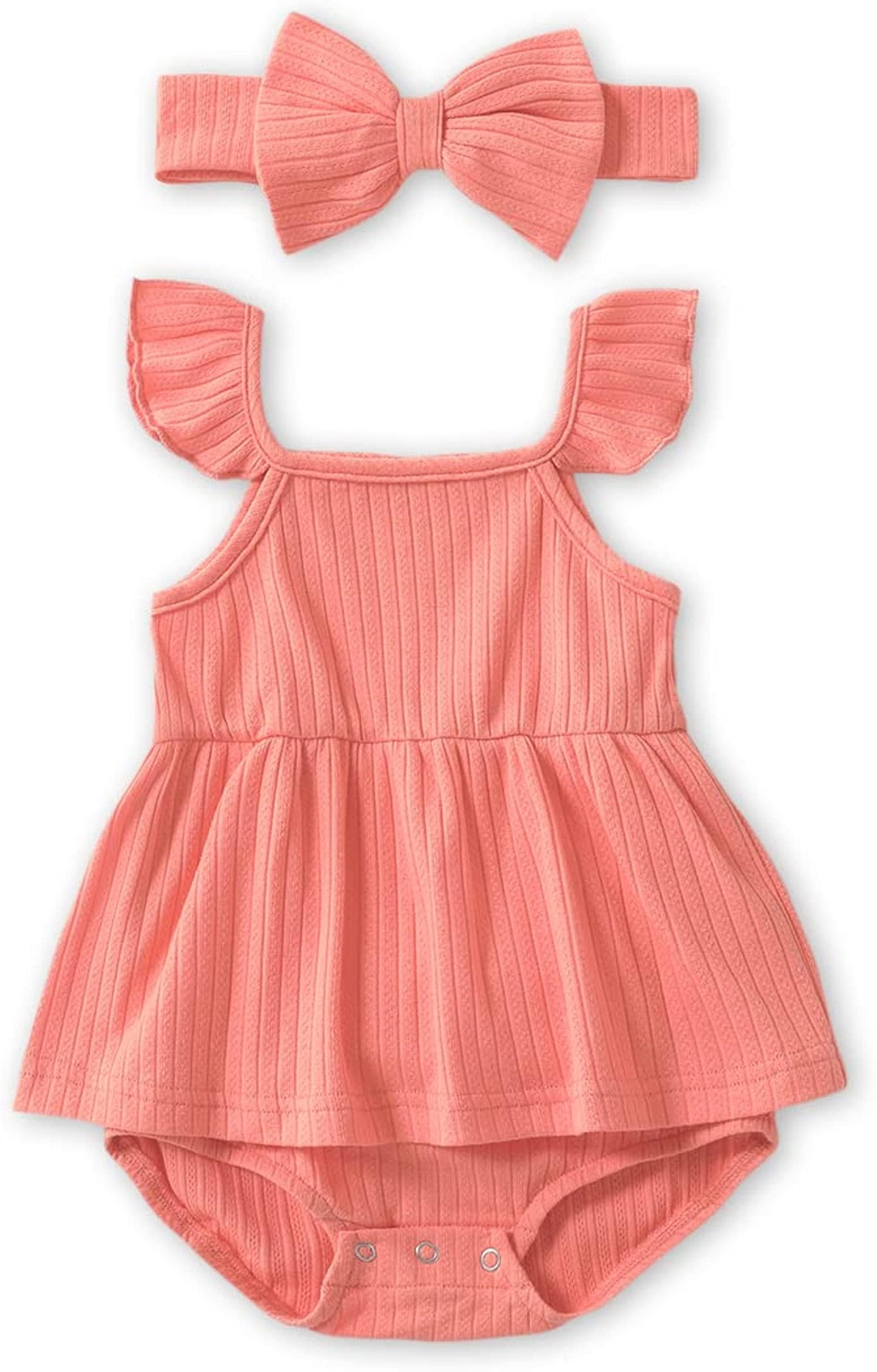 Iffei Mommy And Me Dresses Matching Set Solid Front Button Family Matching Sleeveless Dresses With Headband And Pockets Women S