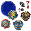 Asvexkw Battling Tops Burst Toy Game 4 Set Spinning Tops 2 Launchers Battle Battling Tops Set Great Birthday Gift For Children K