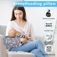 Povkufii Baby Nursing Arm Breastfeeding Pillow Adjustable Nursing Pillow Soft Nursing Arm Pillow Baby Feeding Pillow(Grey Little
