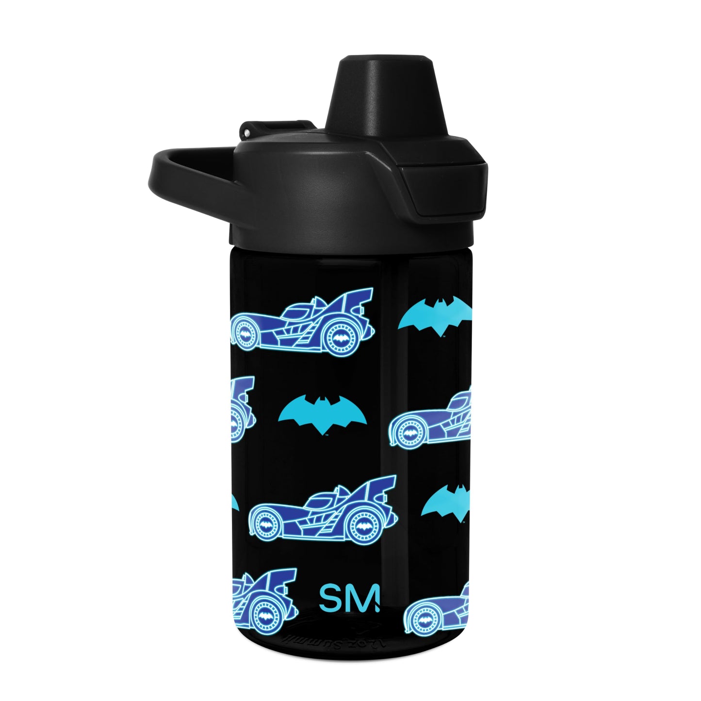 Simple Modern Kids Tritan Plastic Summit Water Bottle | DC Comics Batman 12 oz BPA-Free Cup with Covered Leak Proof Straw Lid fo