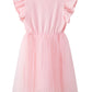 Twkioue Kids Girl Summer Ruffle Sleeve Tutu Tulle Fluffy Party Birthday Dresses 817 Pink 100