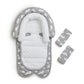 Munchkin Brica Xtraguard Head Support & Strap Cover For Baby Car Seats With Silver-Ion Technology, Mountains