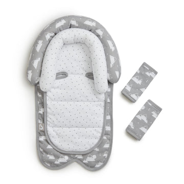Munchkin Brica Xtraguard Head Support & Strap Cover For Baby Car Seats With Silver-Ion Technology, Mountains