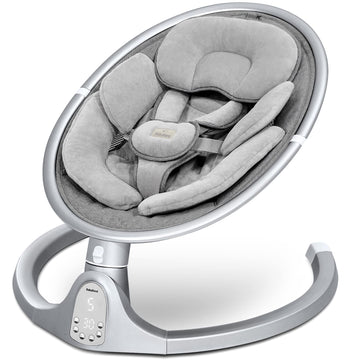 Babybond Baby Swings For Infants, Bluetooth Infant Swing With 10 Preset Lullabies, 5 Point Harness Belt, 5 Speeds And Remote Con