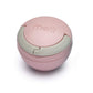 melii Pacifier Pod - Grey & Pink - Pacifier Storage Container with Carabiner Clip