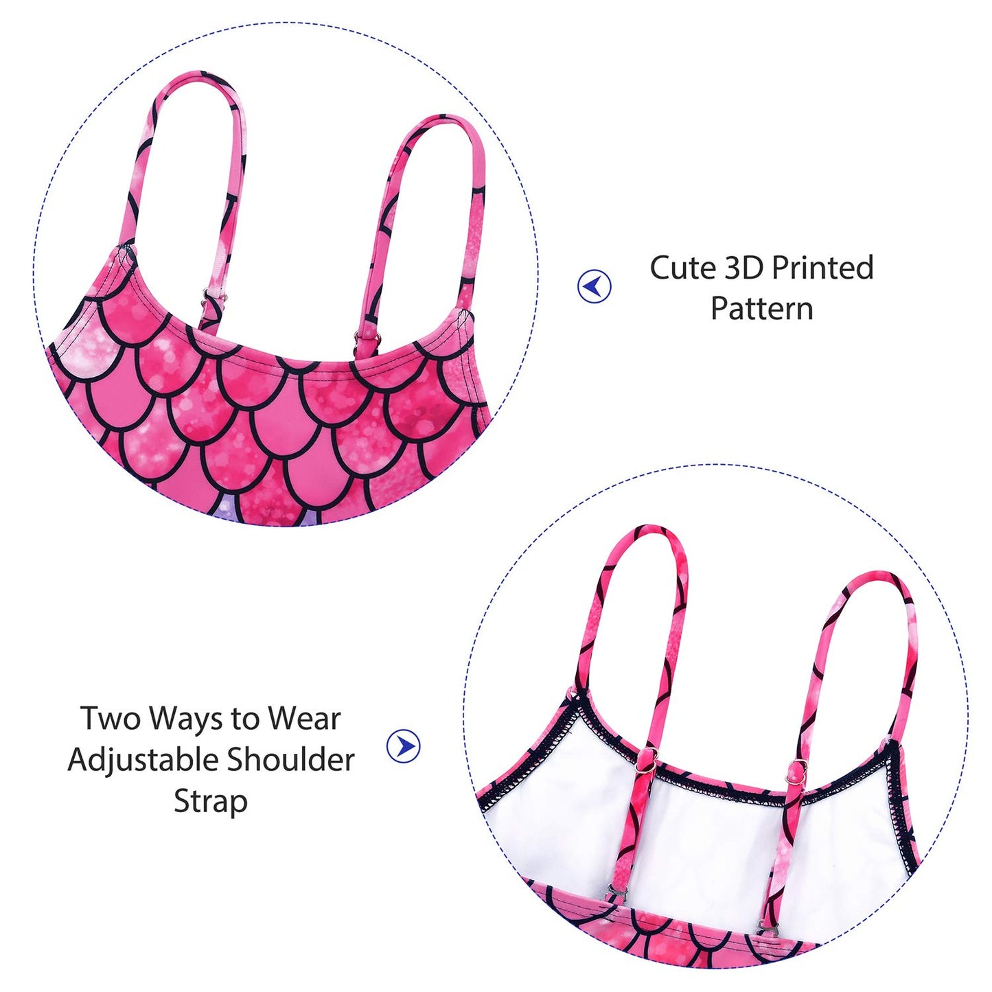 Zando Girls Swimsuits Bathing Suits - Athletic One Piece Swimsuit Beach Swimwear For Baby Girl Toddler Kids 7-8 Years Navy Petal