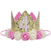 Baby Birthday Crown, Birthday Party Hat For 4 Years Girls Boys Unisex Tiara Photo Props Decorations Birthday Gifts