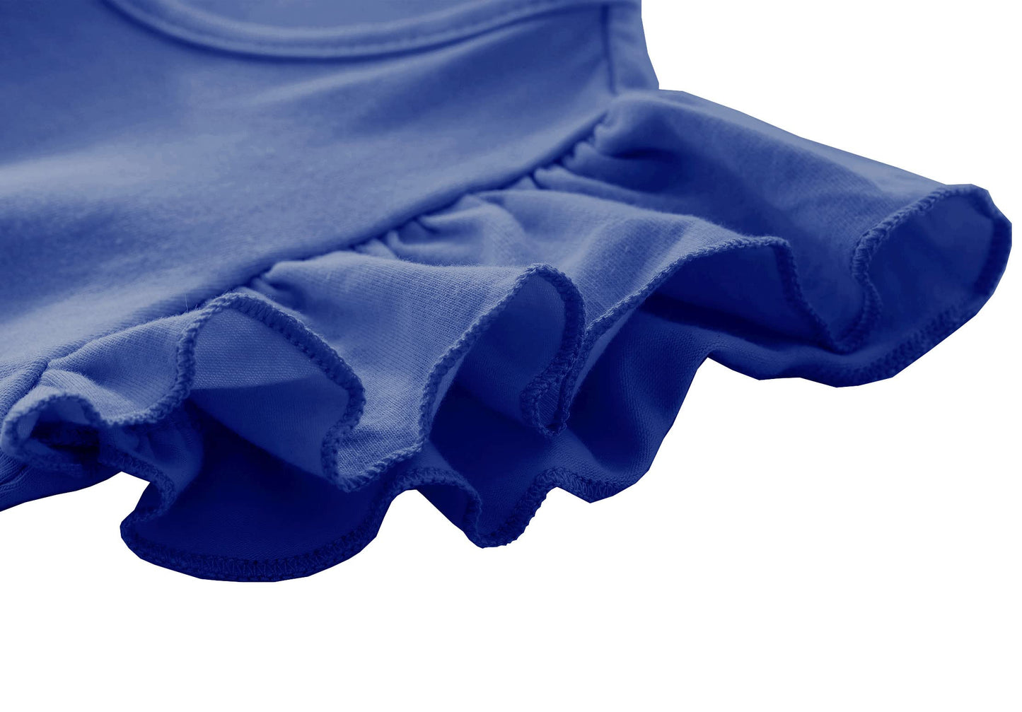 Twkioue Toddler Baby Girl Tutu Tulle Dress Ruffled Sleeve Fluffy Sundress 817 Royal Blue 120