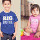 Unordinary Toddler Big Brother Little Sister Outfits Brother Sister Sibling Matching Baby Newborn Girl Set (Charcoal Blue/Pink,