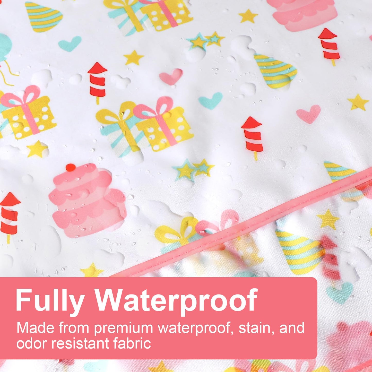 Accmor 5 Pack Long Sleeve Baby Bibs, Waterproof Sleeved Bib, Toddler Soft Bib For 24-36 Months