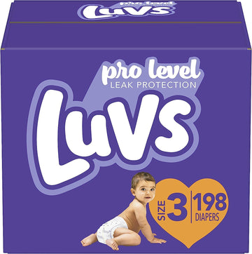 Luvs Diapers Size 3, 198 Count - Disposable Diapers