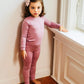 Vaenait Baby Kids Long Sleeve Modal Sleepwear Pajamas 2Pcs Set Modal Purplepink L