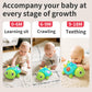 GeeKiPrime Baby Musical Crawling Toys 6 to 12 Months, Infant Turtle Light Up Toy for Teething Fine Motor Sleep Aid, Baby 7 8 9 1