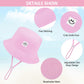 Cooraby 4 Pack Baby Sun Hat Breathable Smile Bucket Hat Toddler Sun Protective Bucket Hat Adjustable Cap For Baby Girl Boy (9-18
