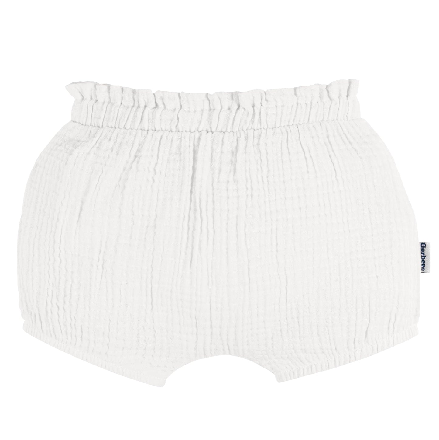 Gerber Baby Girls' 3-Pack Bubble Shorts, Brown
