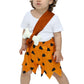 Aobute Toddler Boys Halloween Bamm Bamm Kids Brown Shorts Clothing Set Family Outfit 1T