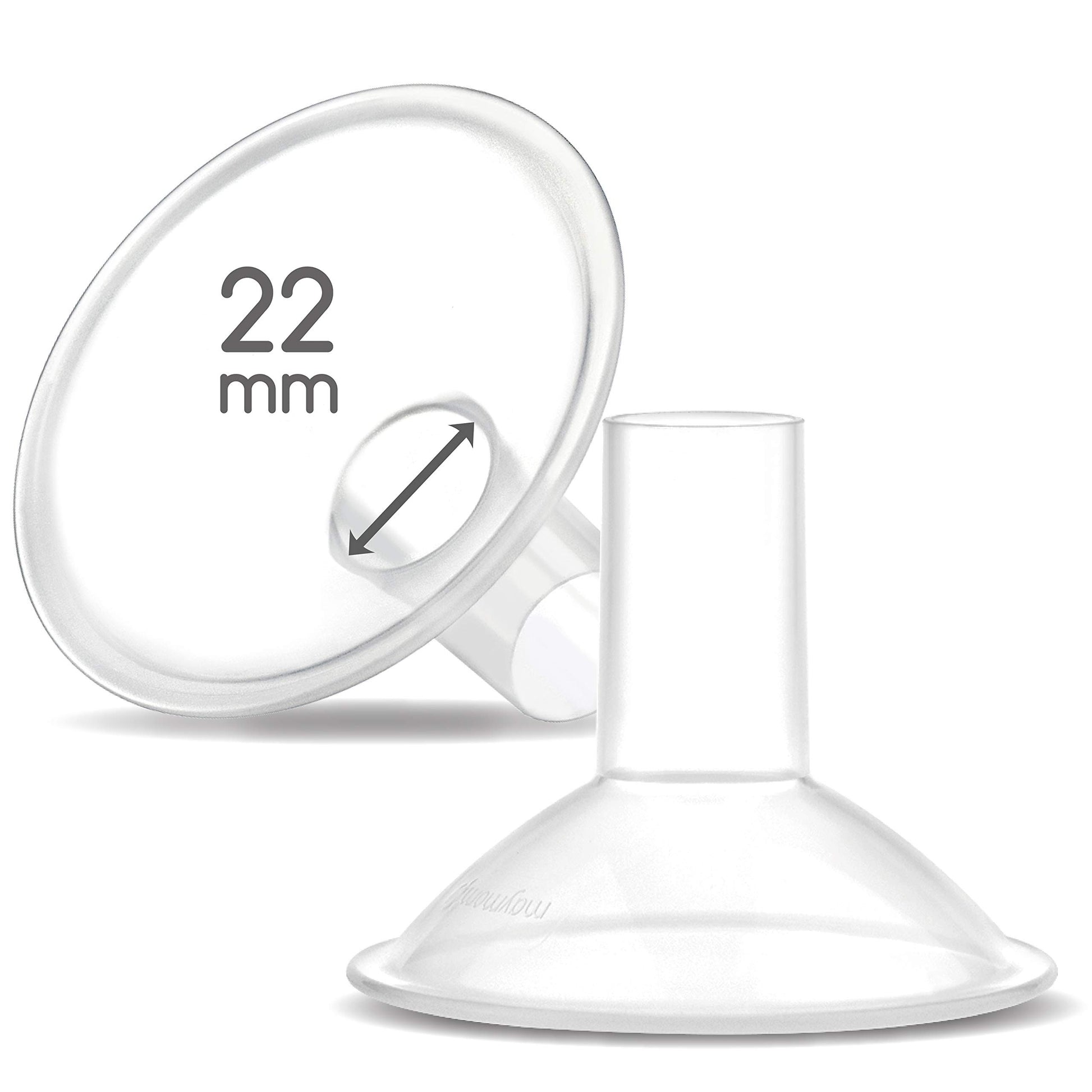 Maymom Myfit Crater Series 22 Mm 2Xtwo-Piece Small Breastshield Compatible With Medela Breast Pumps. Long Nipple Tunnel (44Mm) B