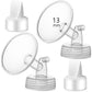 Momstouch 13mm Flange and Duckbill Valve Compatible with Spectra S1 S2 9 Plus Breastpump Replacement to Spectra Pump Parts, Not 