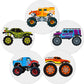 Zonon 10 Pieces Potty Training Seat Truck Potty Training Stickers For Boys Toilet Targets Color Changing Sticker Fun Pee Targets