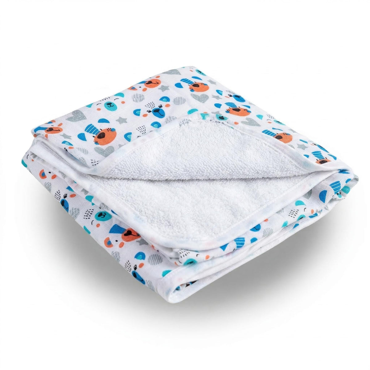 Mee Mee Absorbent|Washable |Reusable |Soft Baby Bath Towel | Cotton Washcloth for Infants, New Born Babies and Toddlers (Assorte
