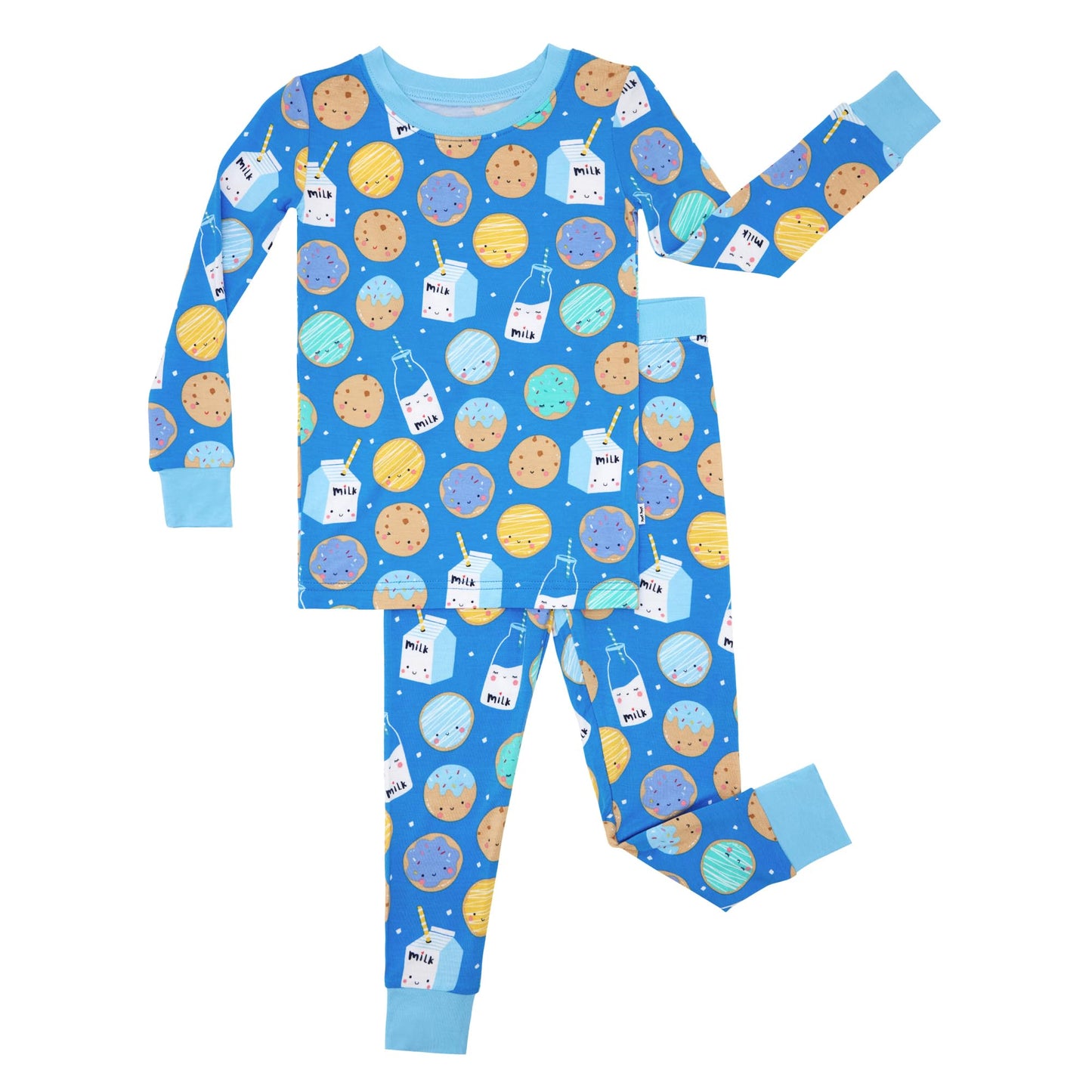 Little Sleepies TwoPiece Pajama Set for Boys & Girls, Soft Viscose from Bamboo Toddler Pajamas for Kids, Family Matching PJs, B