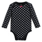 Hudson Baby Unisex Baby Cotton Long-Sleeve Bodysuits, Mommy Latte, 3-6 Months