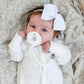 Ryan & Rose Cutie Clip Braiden Pacifier Clip - Braided Silicone (White)
