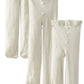 Jefferies Socks Baby-Girls Newborn Smooth Microfiber Tights 3 Pair Pack, Ivory, 0-6 Months