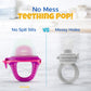Teetherpop Fillable Silicone Teether for Babies - Cooling Teething Relief - Breastmilk Popsicle Molds for Teething with Spill-Pr