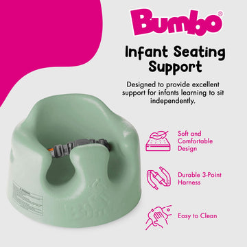 Bumbo Infant Floor Seat Baby Sit Up Chair And Baby Sitting Support For 3 To 12 Months Old With 3 Point Adjustable Safety Strap H
