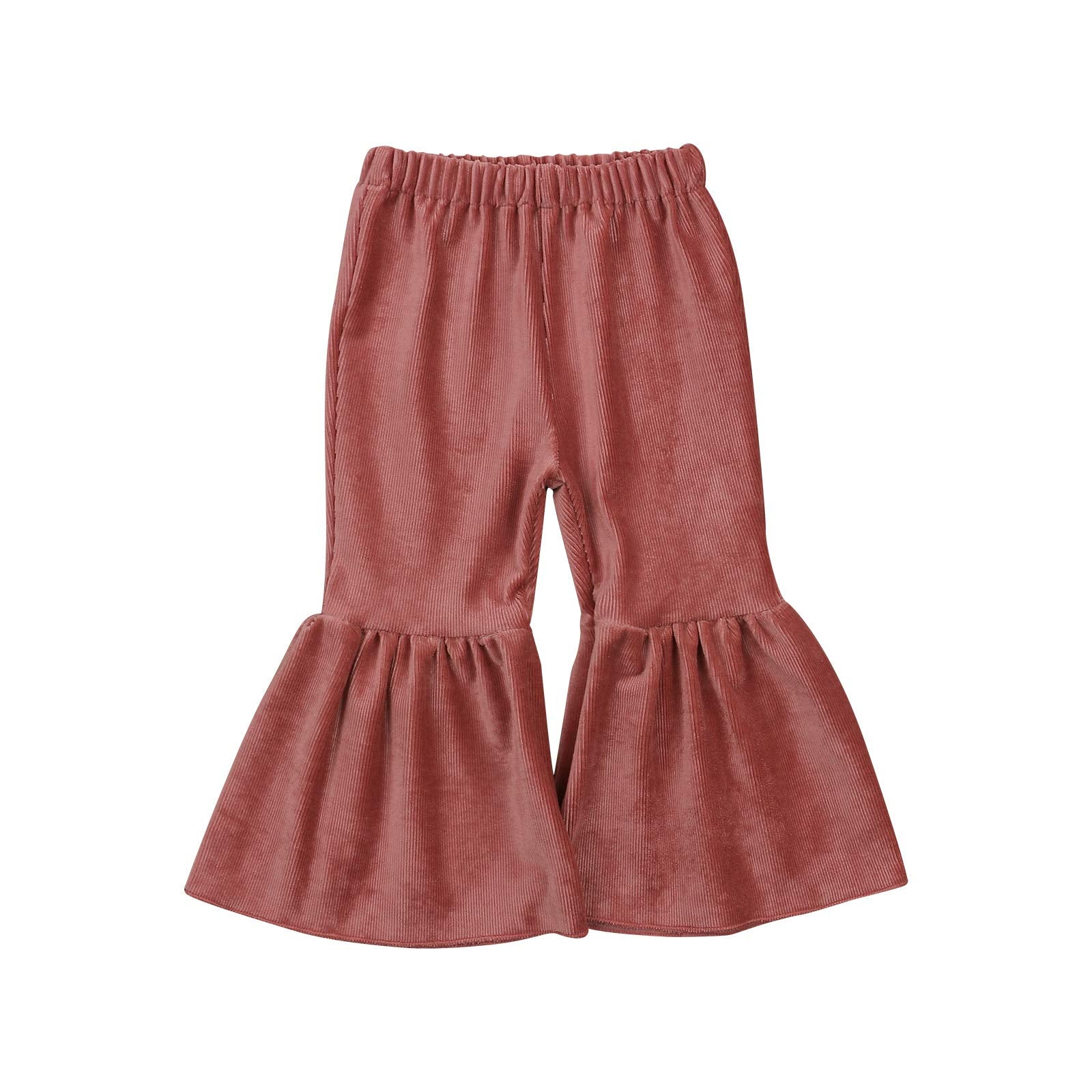 Toddler Bell Bottoms Baby Girls Ruffle Leggings Bell-Bottomed Flare Pants Trouse WBBAPB09YCJNZ2L