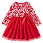Vieille Baby Girls Valentines Day Dress 2T Red Love Heart Tutu Skirts Spring Clothes Long Sleeve Red Outfits 2T 3T