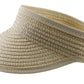 Sun-Visor-Hat For Kids Foldable Straw-Beach-Hat Baby-Girls Summer Upf 50+ Sun-Hat Beige
